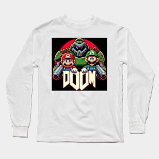 Doom Guy Crossover Long Sleeve T-Shirt